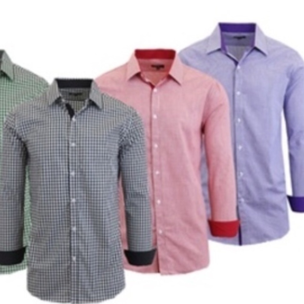 NWT Men’s Galaxy Dress Shirt - Picture 5 of 7